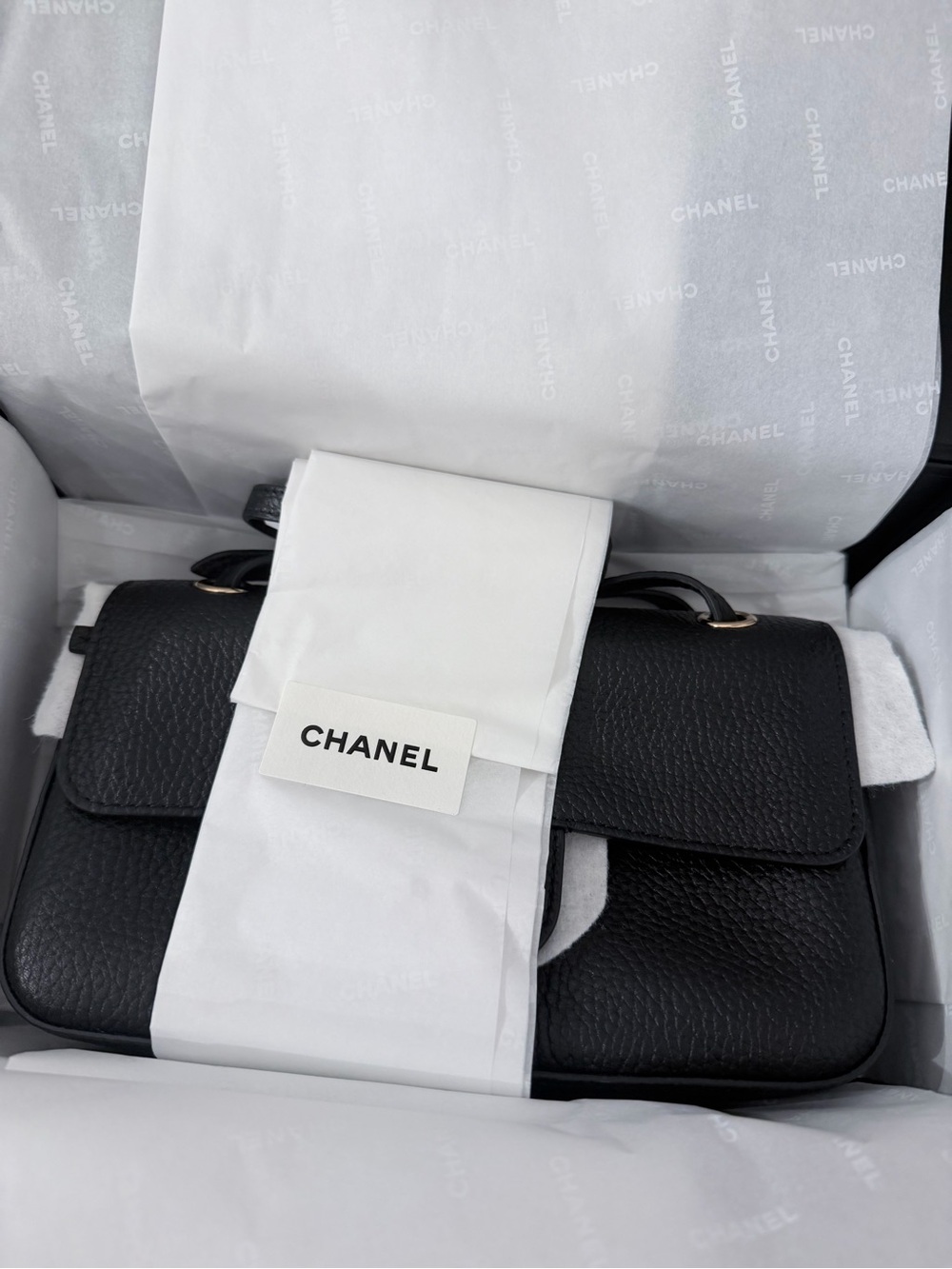 Chanel new 26B black flap mini souplissimo bag - Picture 12 of 16